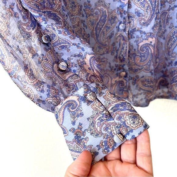 Zara Top Bundle (2) Sheer Long Sleeve - Picture 5 of 16